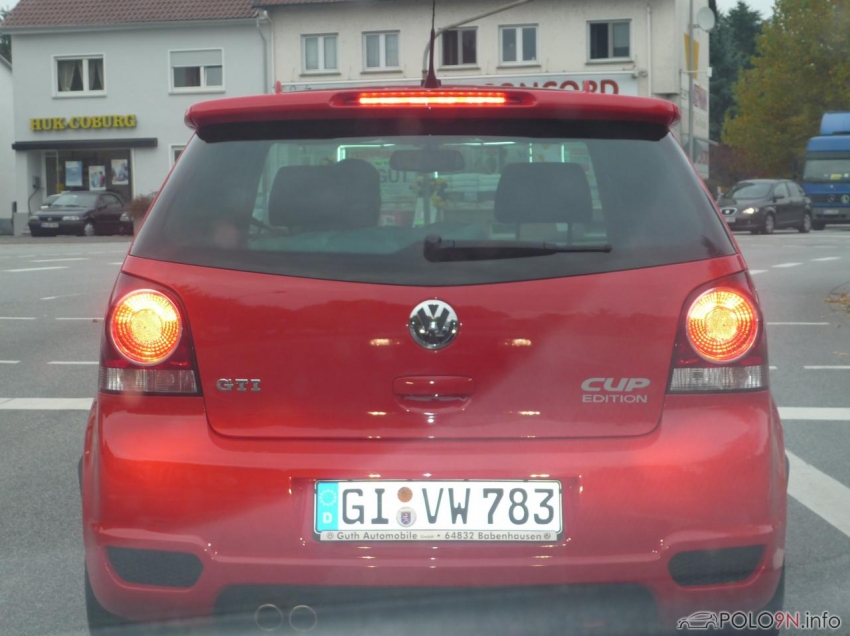 Die erste fahrt im Cup,bei der abholung im Volkswagen Autohaus