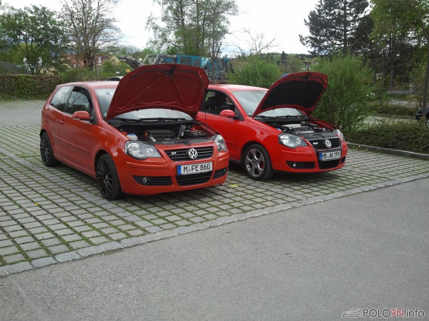 Andi und Ich aufem AOK Parklatz in Mießbach